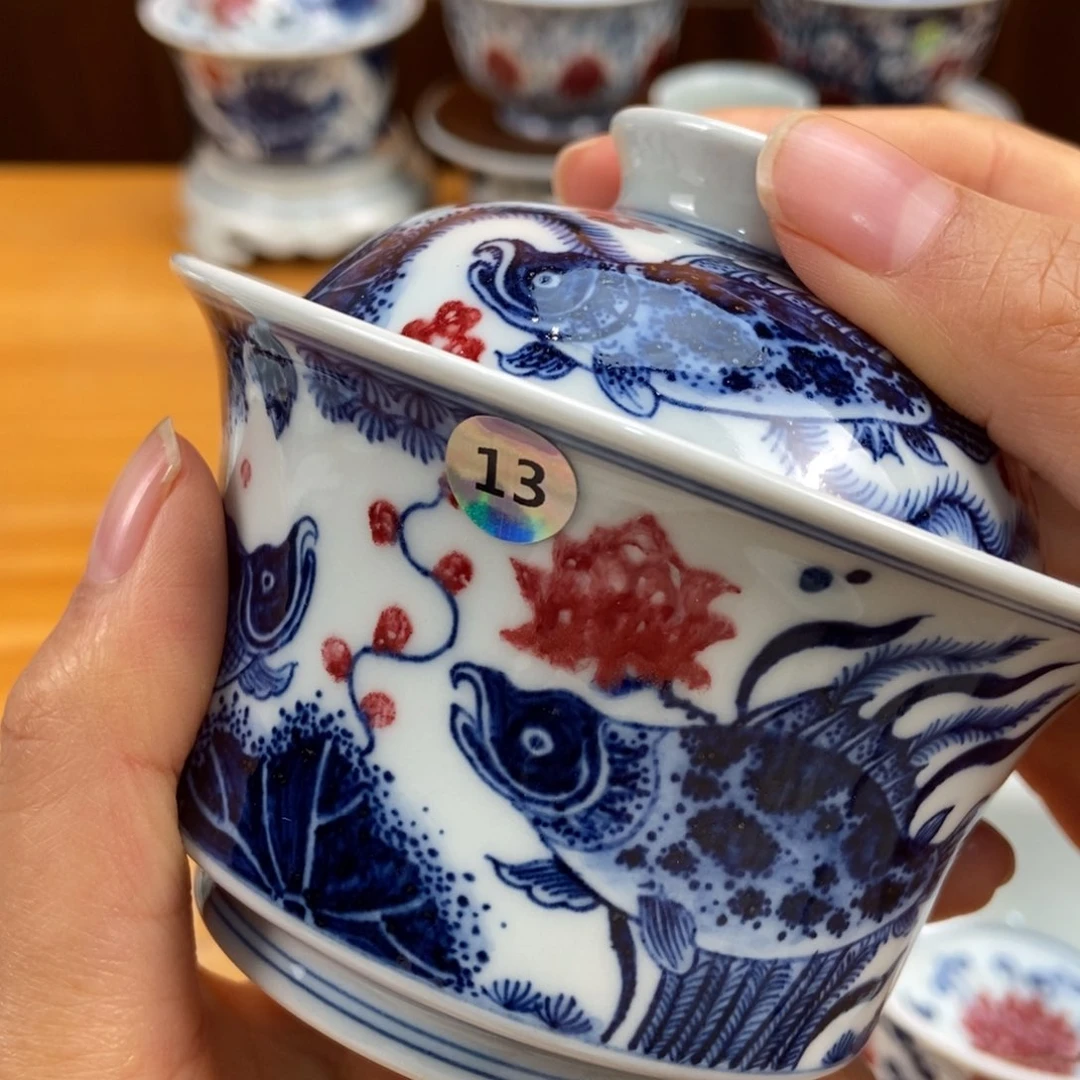 手绘现代茶具非古董