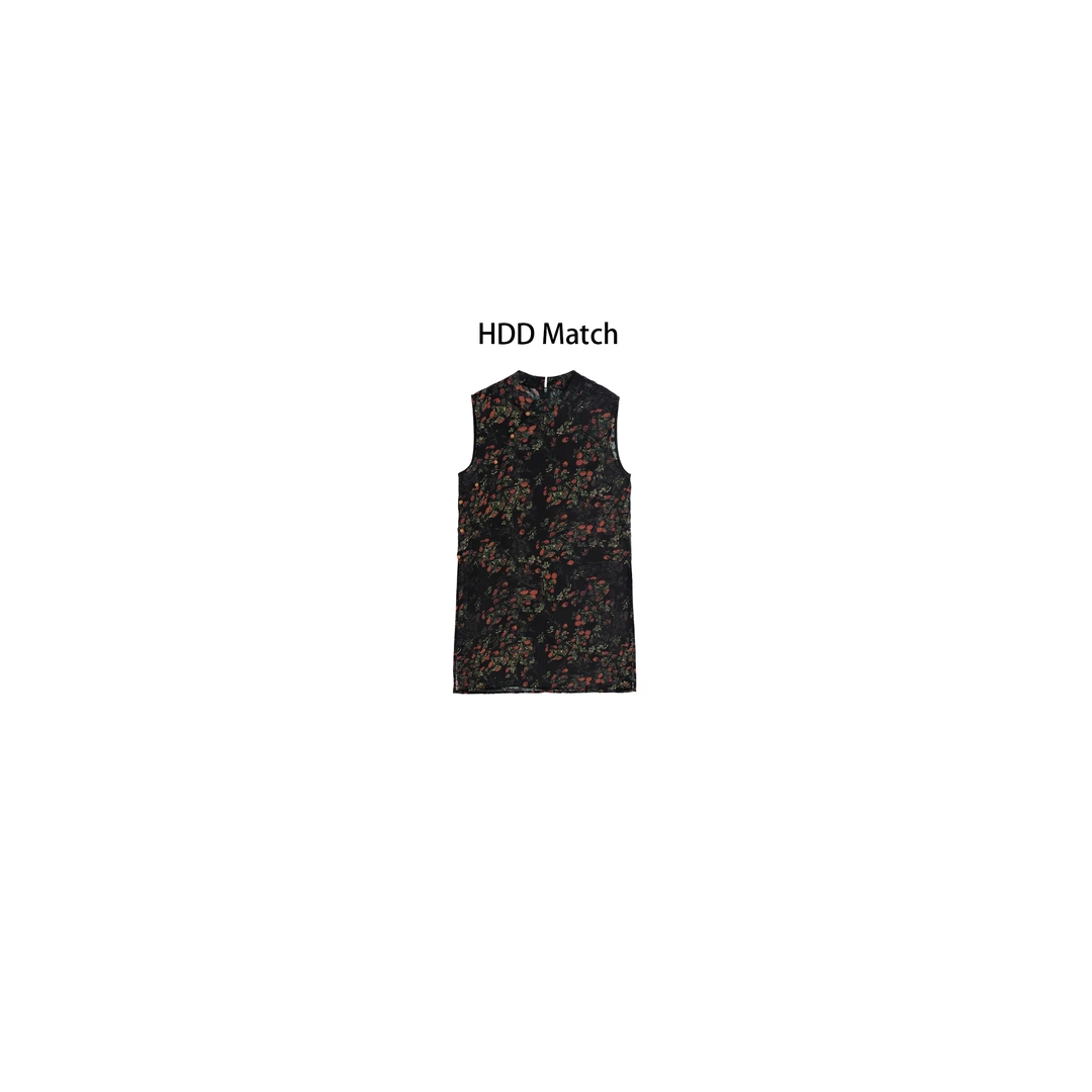 HDD Clothing"繁花朵朵"夏季女款国风定制气质长款上衣 Y8043