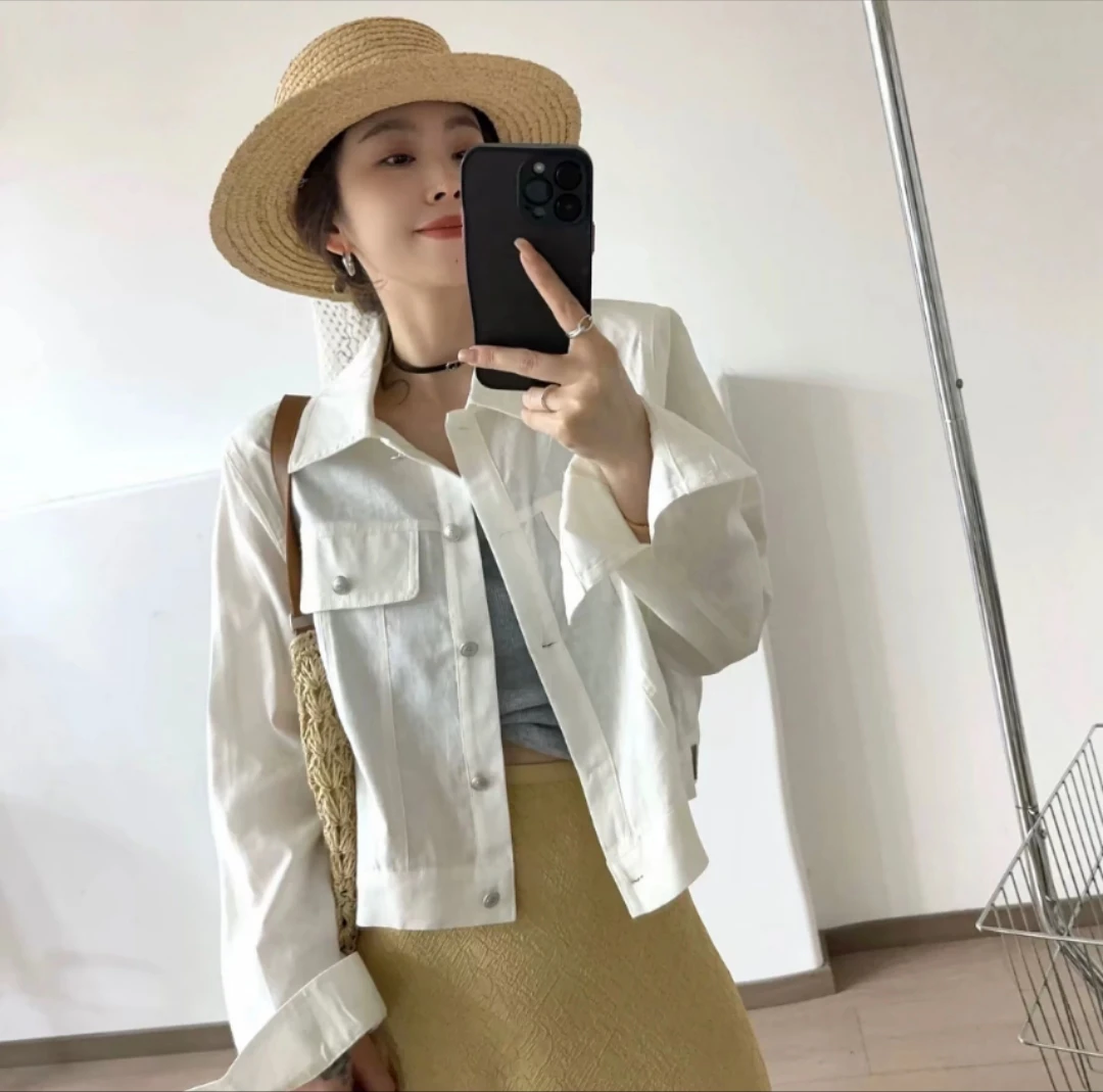 春夏衬衫领短外套