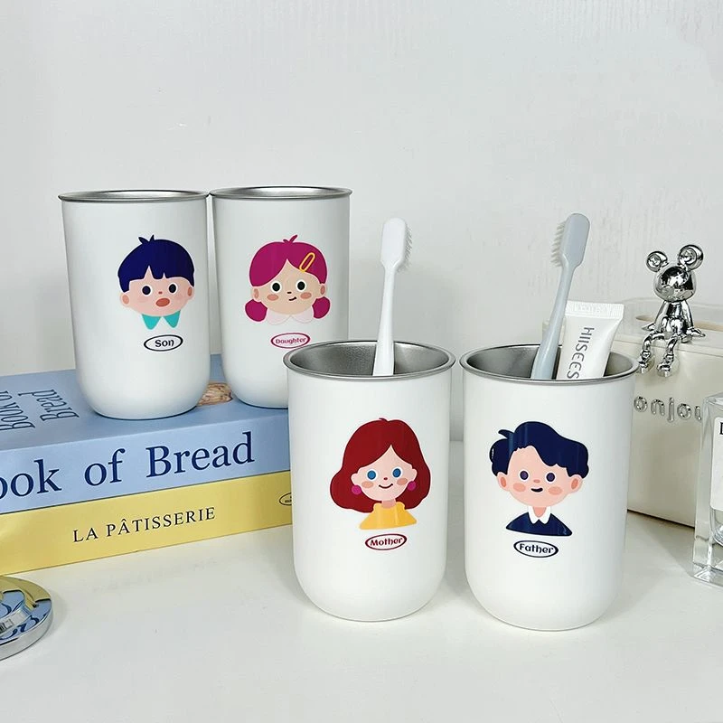 小鹿杯刷浴室简约学生牙具洗漱杯恐龙漱口杯置地免打孔可爱家用