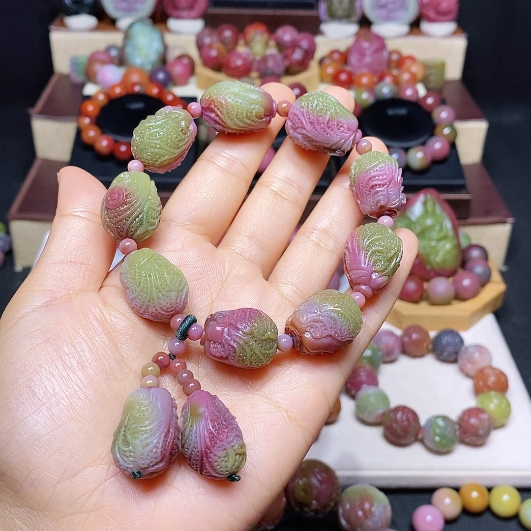 大***宝玛瑙/玉髓未镶嵌盐源玛瑙同料白菜