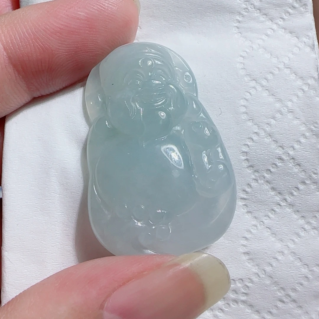 翡翠未镶嵌颈饰财爷