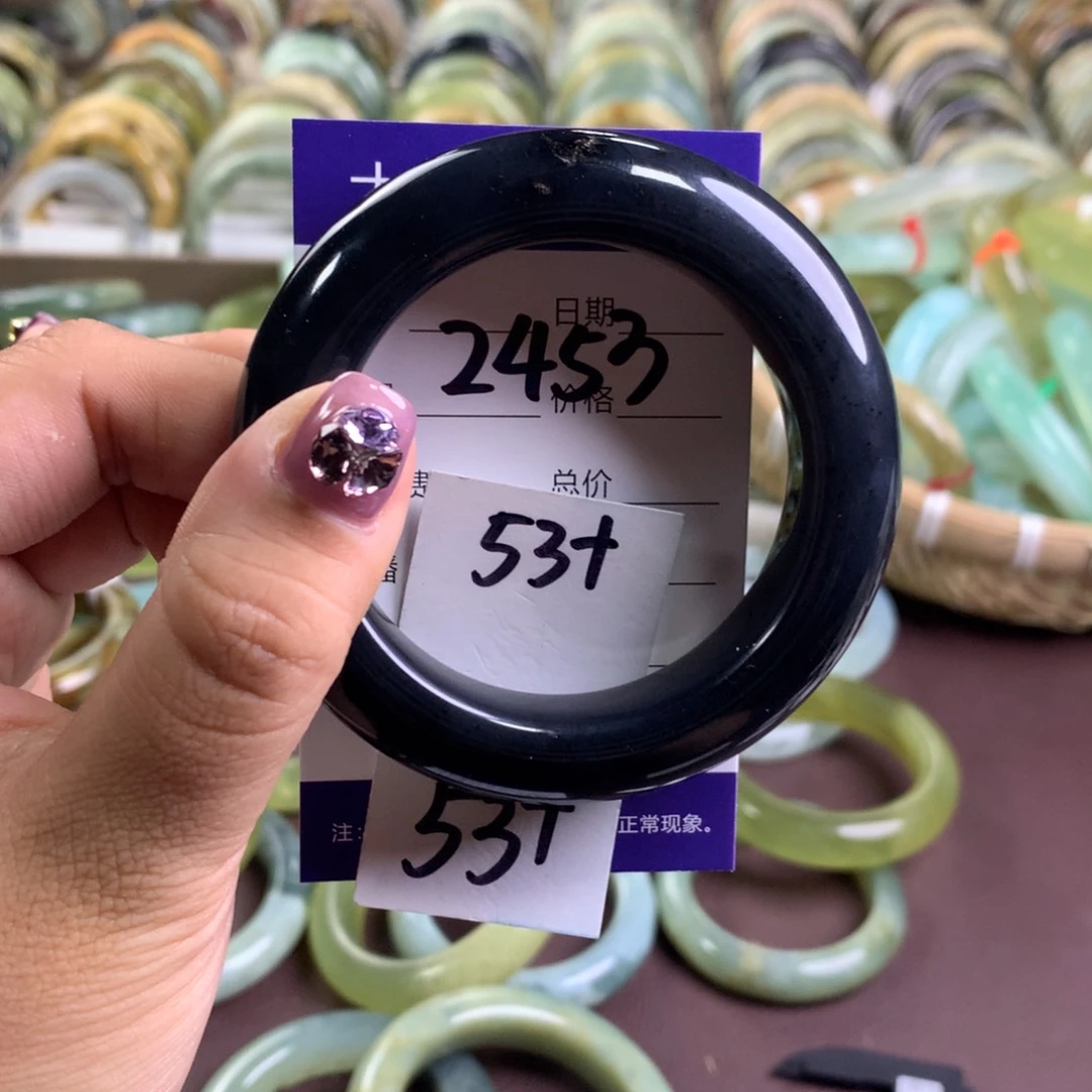 蛇纹石玉未镶嵌手镯2453