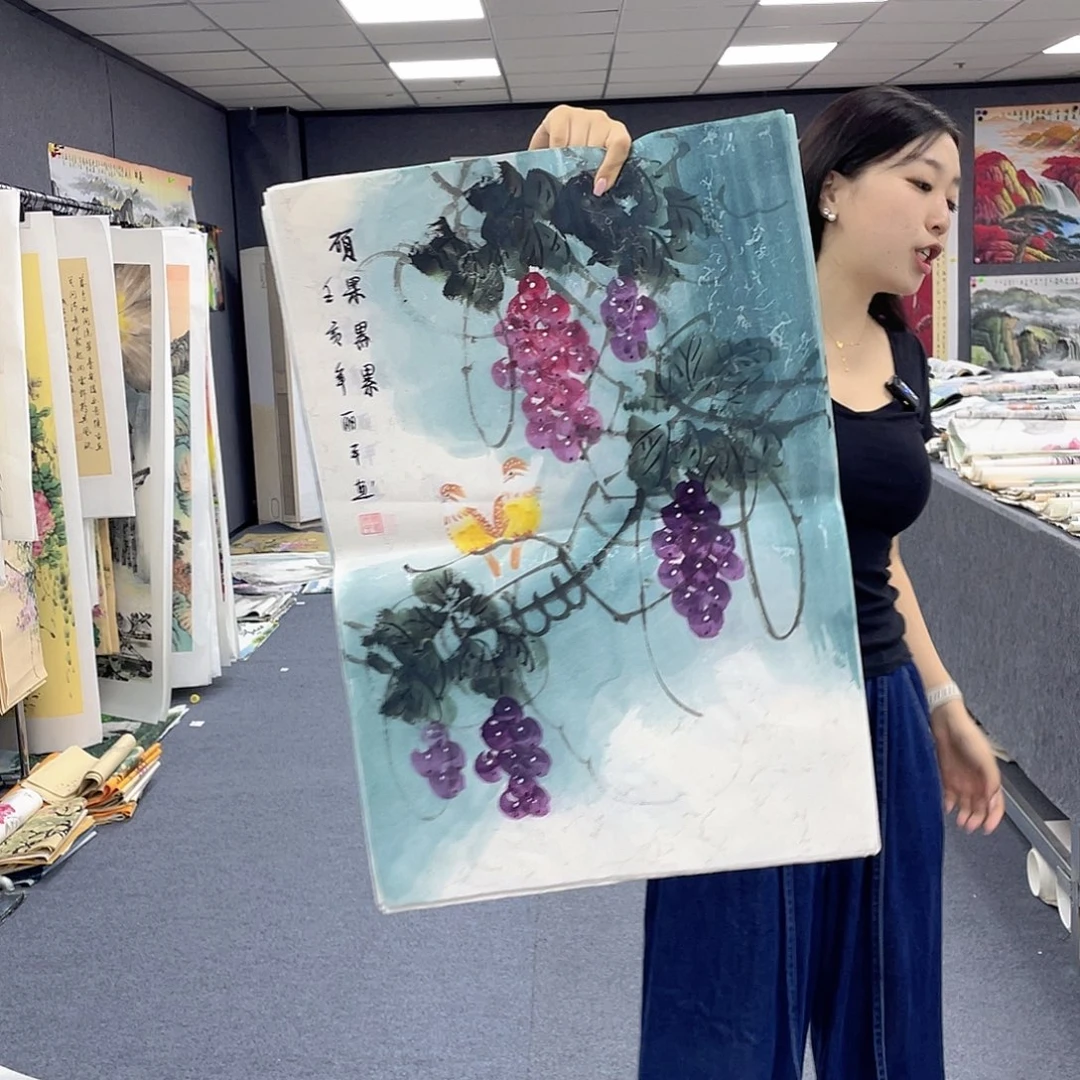 国画作品小姐姐放漏…