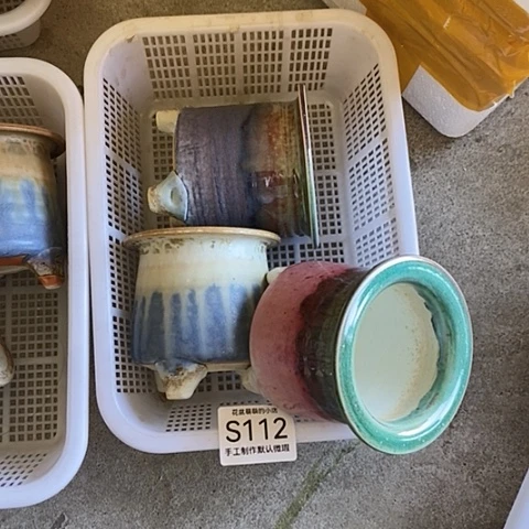 紫砂花盆丁*宸112微瑕品口径7厘米左右