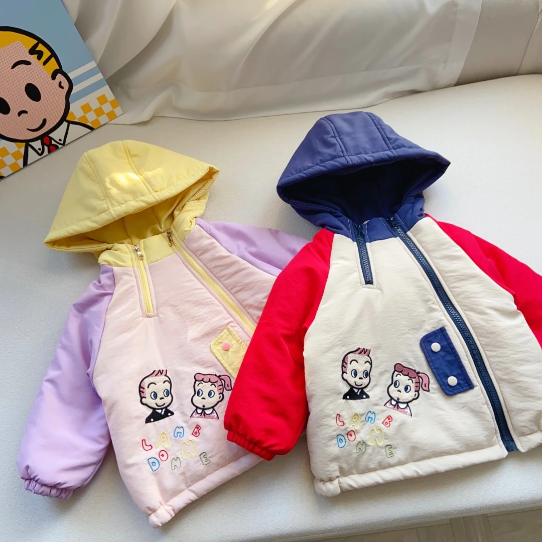 儿童外套25秋冬新款女童棉服男童加厚保暖上衣外穿外贸童装
