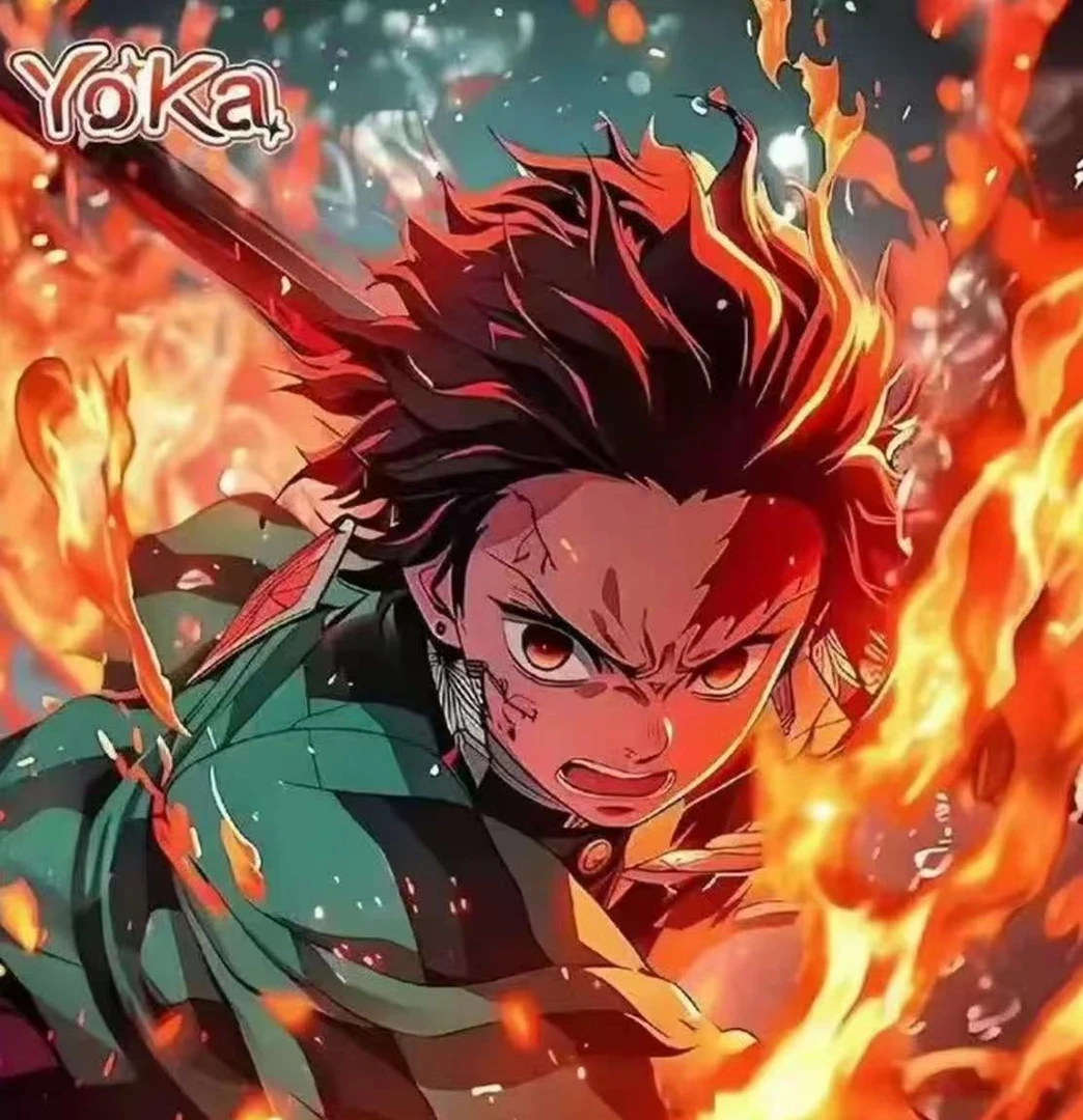 歪歪【叠叠】YoKa鬼灭之刃 无限战役系列国卡二创收藏卡牌盲盒 代拆
