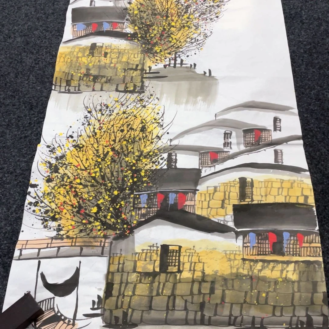 国画国画作品画心一张