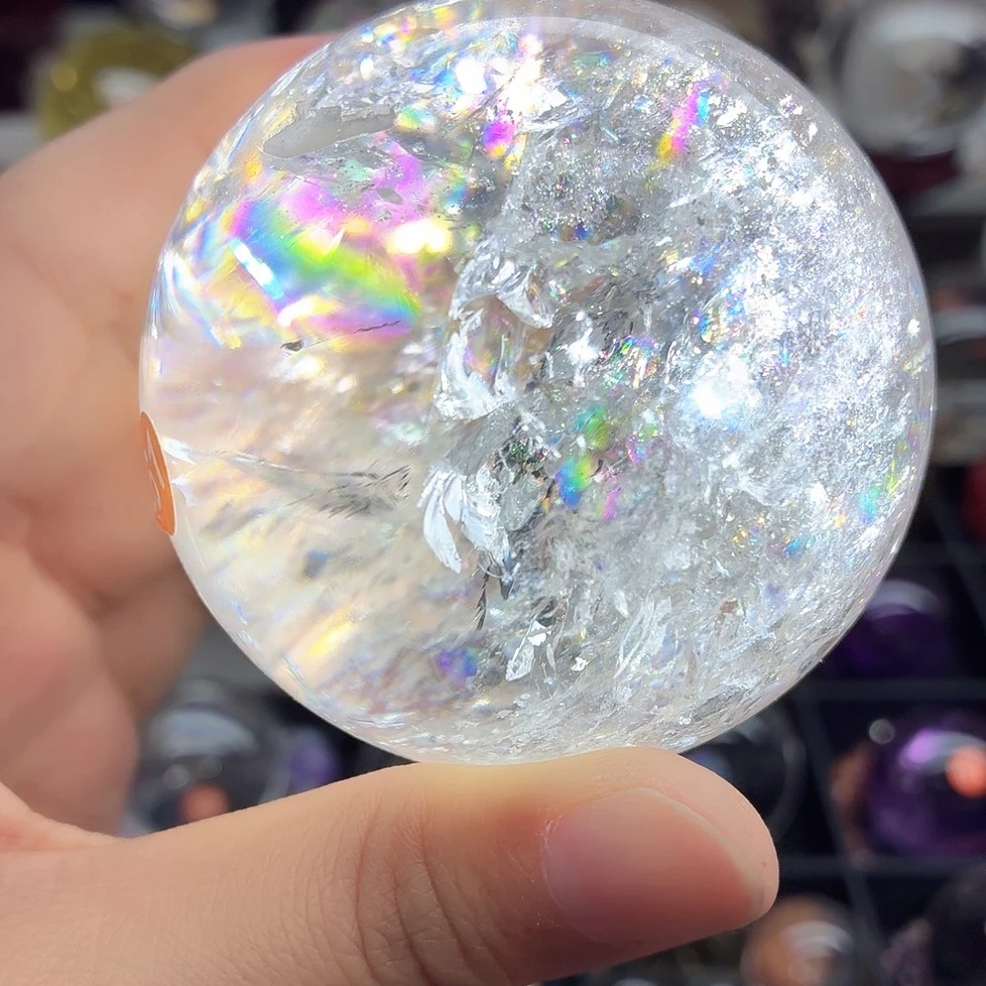 未镶嵌水晶珠宝半成品白水晶66爆彩