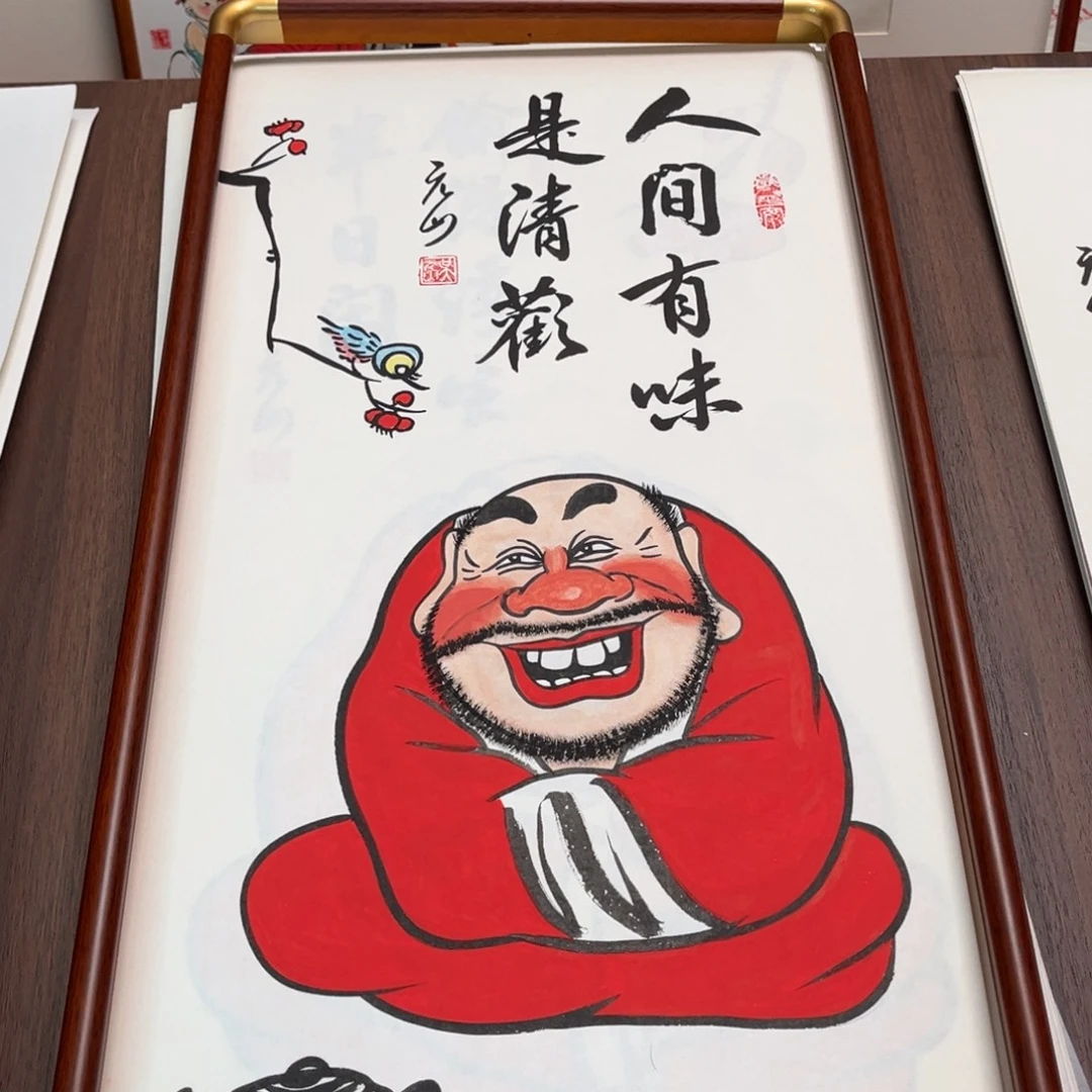 国画纯手绘禅意画作品