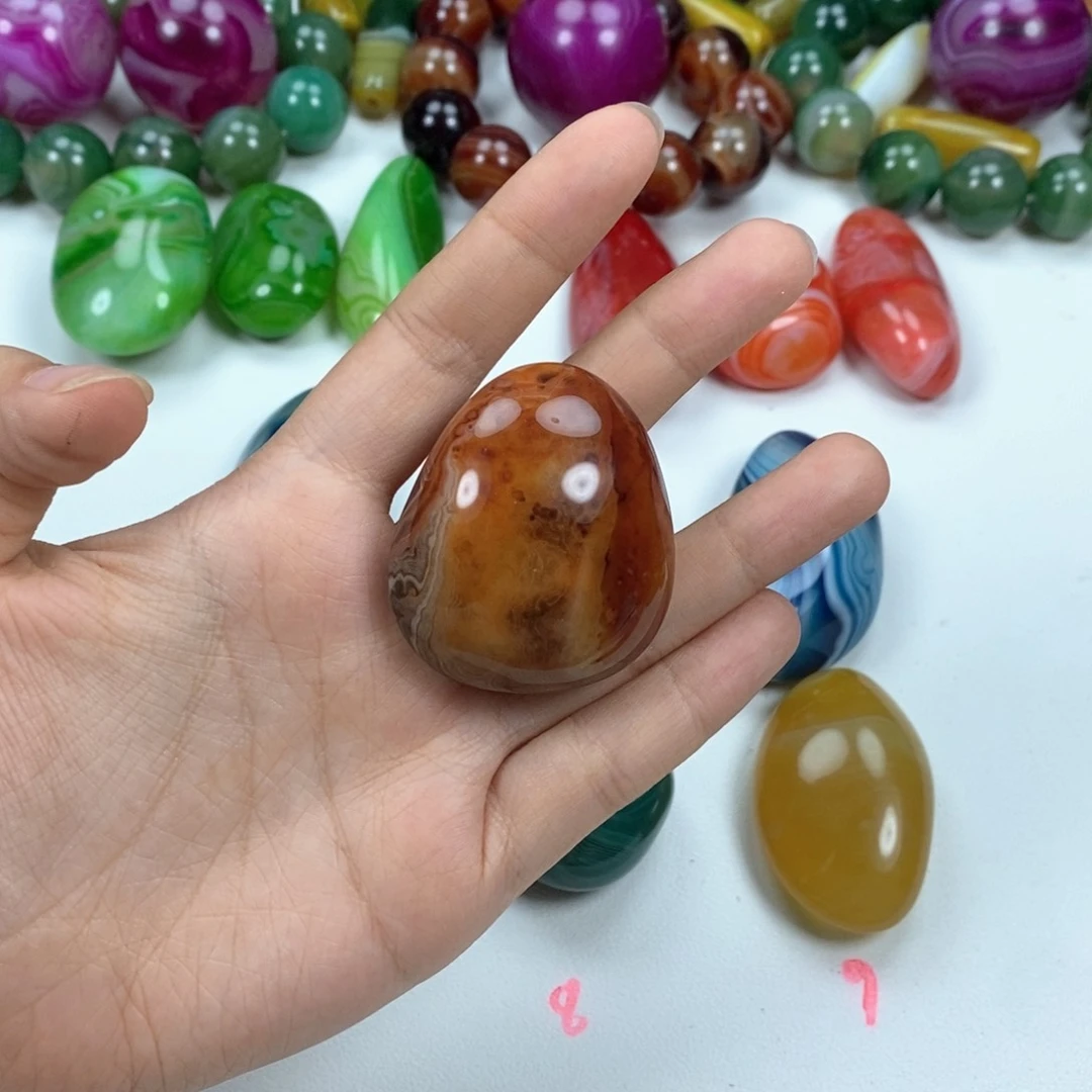 未镶嵌玛瑙/玉髓珠宝奇石青****媒