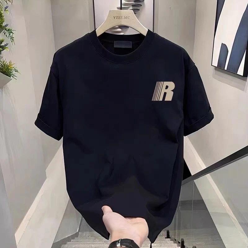 【100%纯棉】2025潮流纯棉圆领短袖百搭男女同款情侣款多种图案111