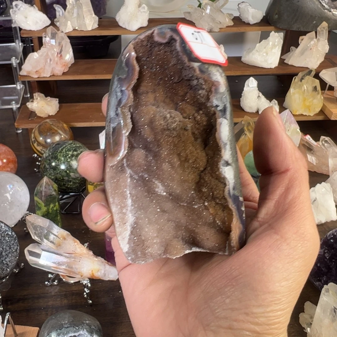 紫晶天然矿标，默认微瑕未镶嵌