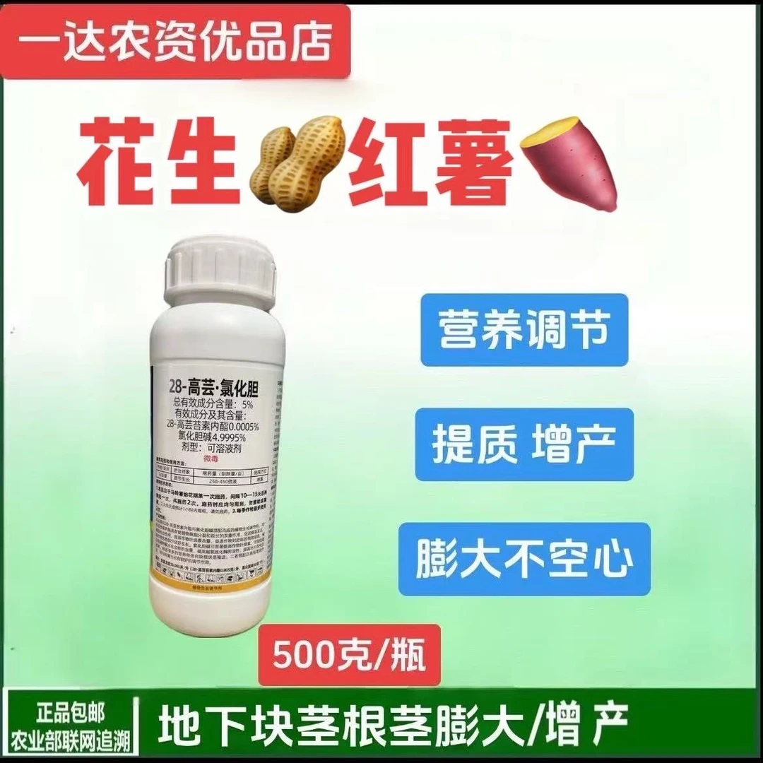 28-高芸苔素内酯 氯化胆碱 大蒜红薯花生地下根茎块茎膨大增产