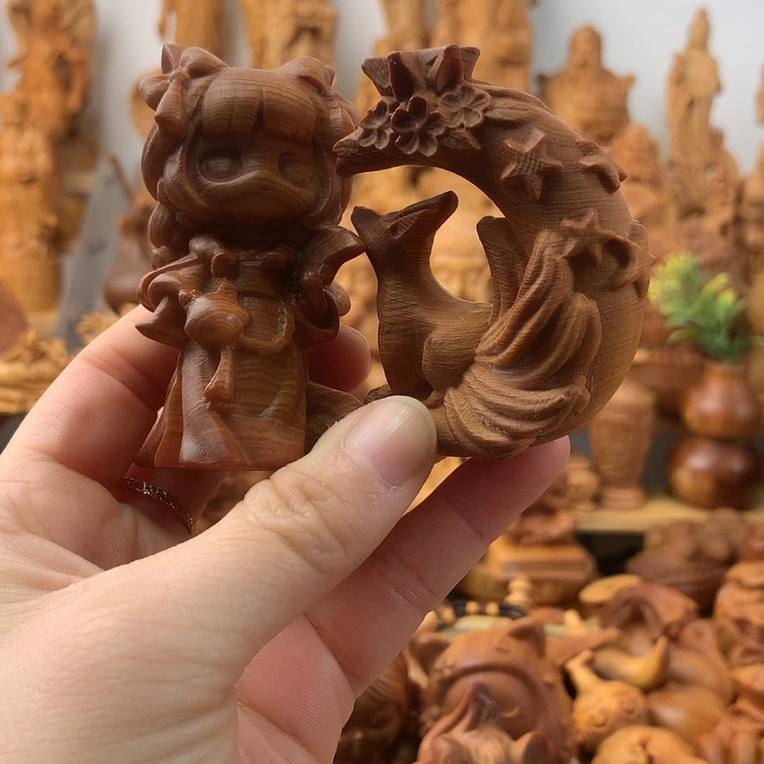 ****刀柏木（崖柏）一物一拍九尾弧2个