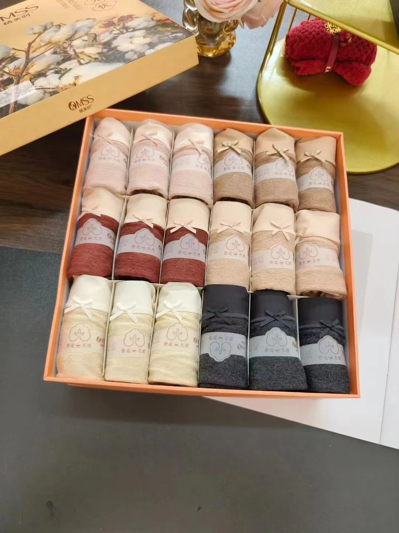 【情美时】60支提花棉➕植物蛋白底档内裤91078