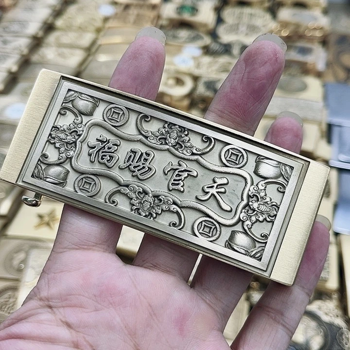 实心黄铜皮带扣定制单扣