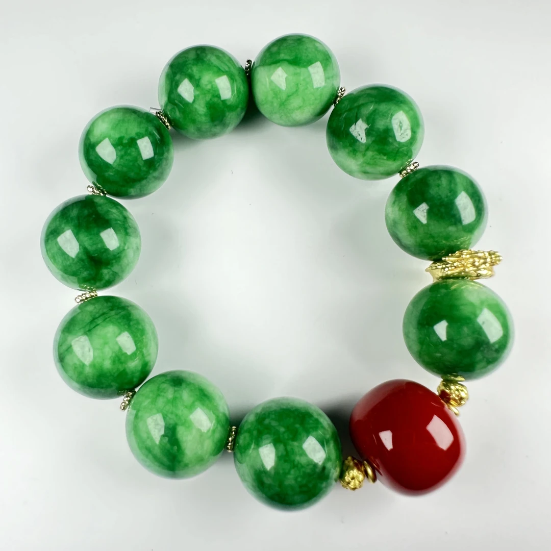 T006轻奢绿 精 天 玄 手串 多样性发其一