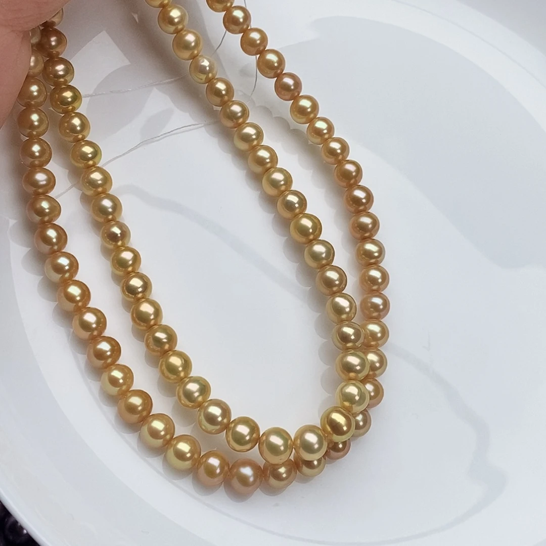 颈饰银S925镶嵌淡水珍珠