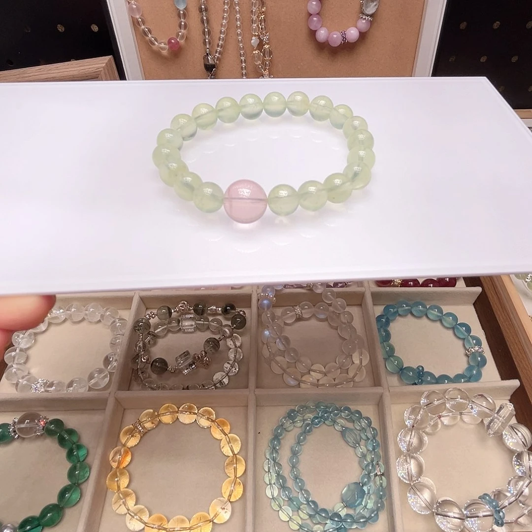 水晶手链未镶嵌葡萄石