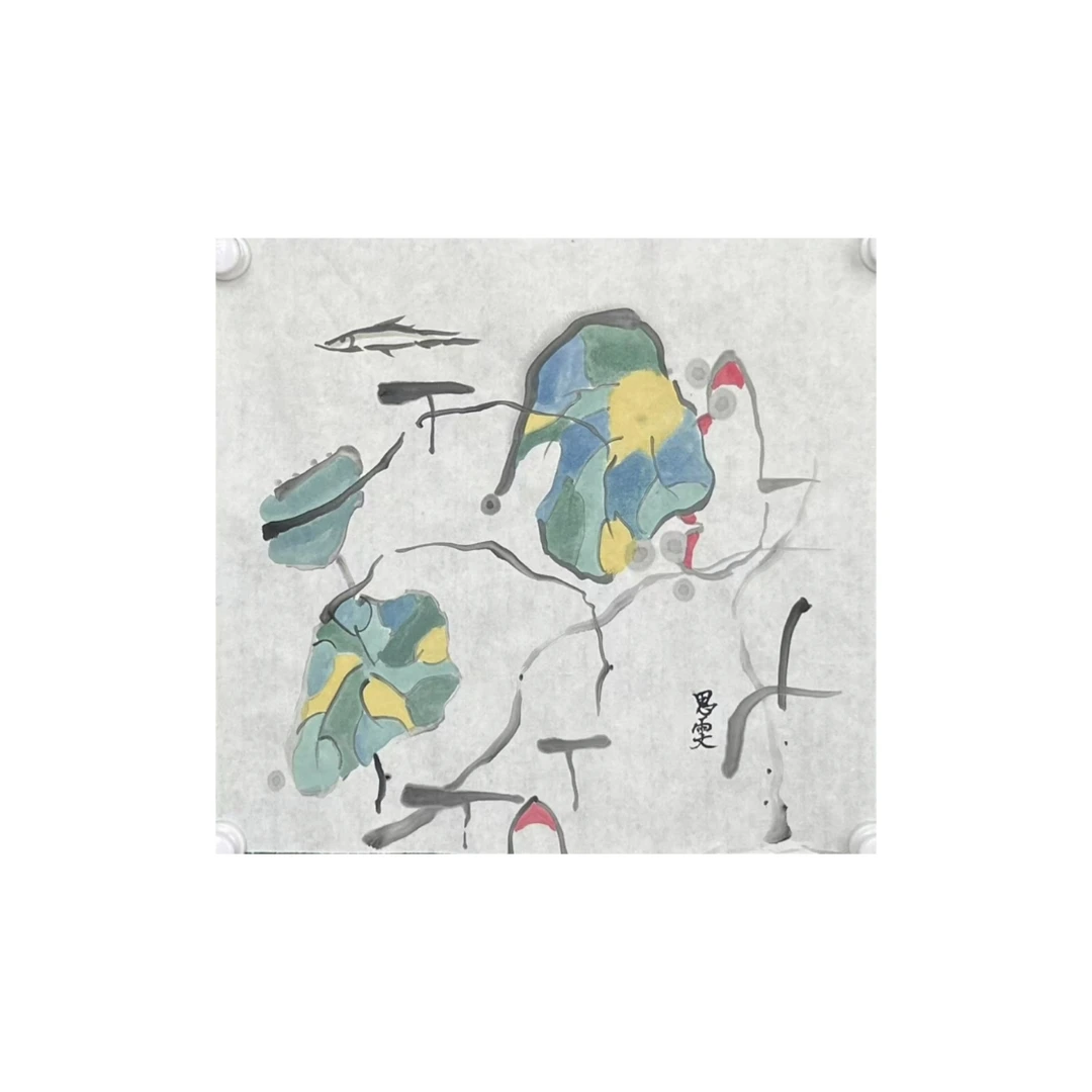 张大风艺术馆  程思雯手绘抽象画CC05 42X46