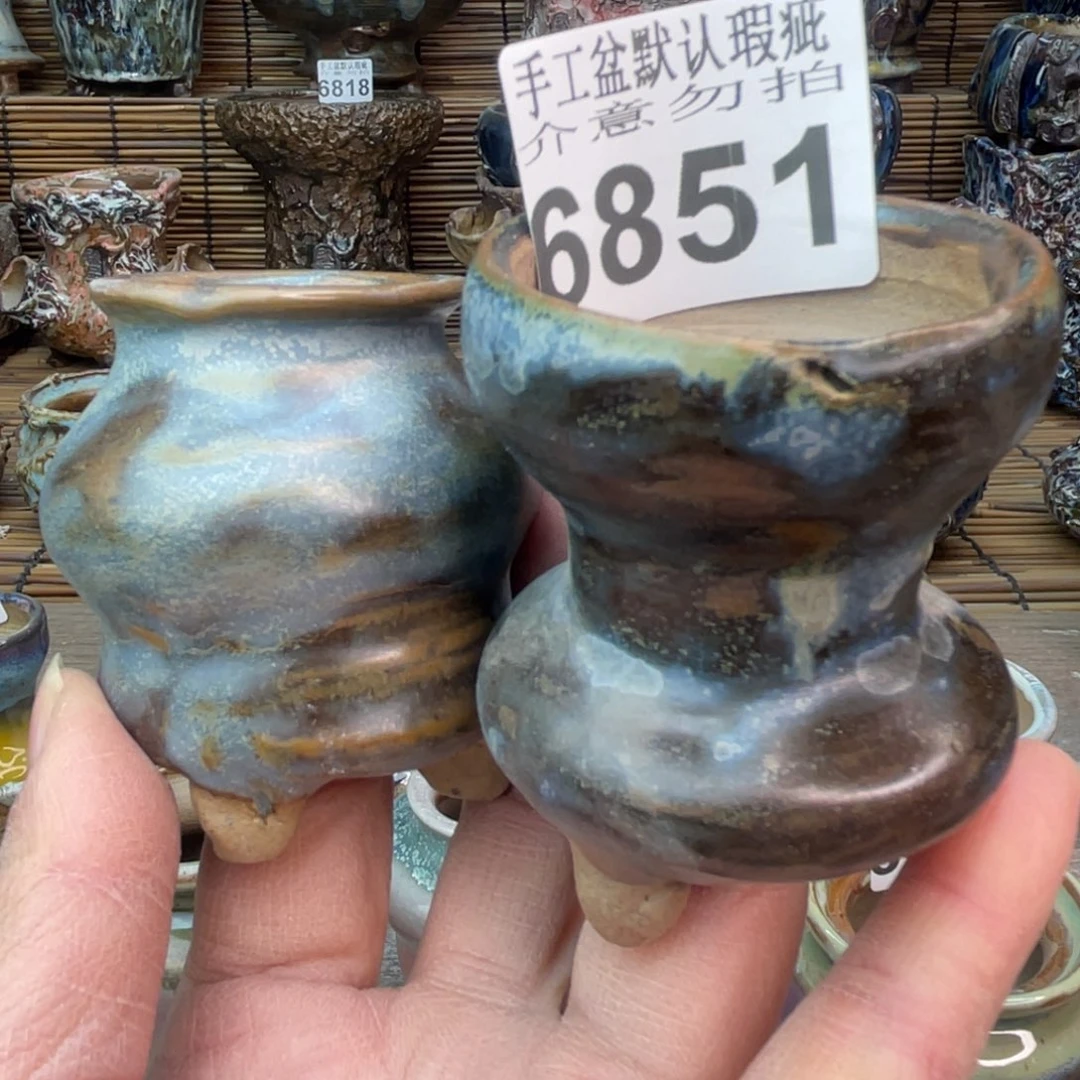 鱼***鸟手工花盆默认瑕疵完美者勿拍