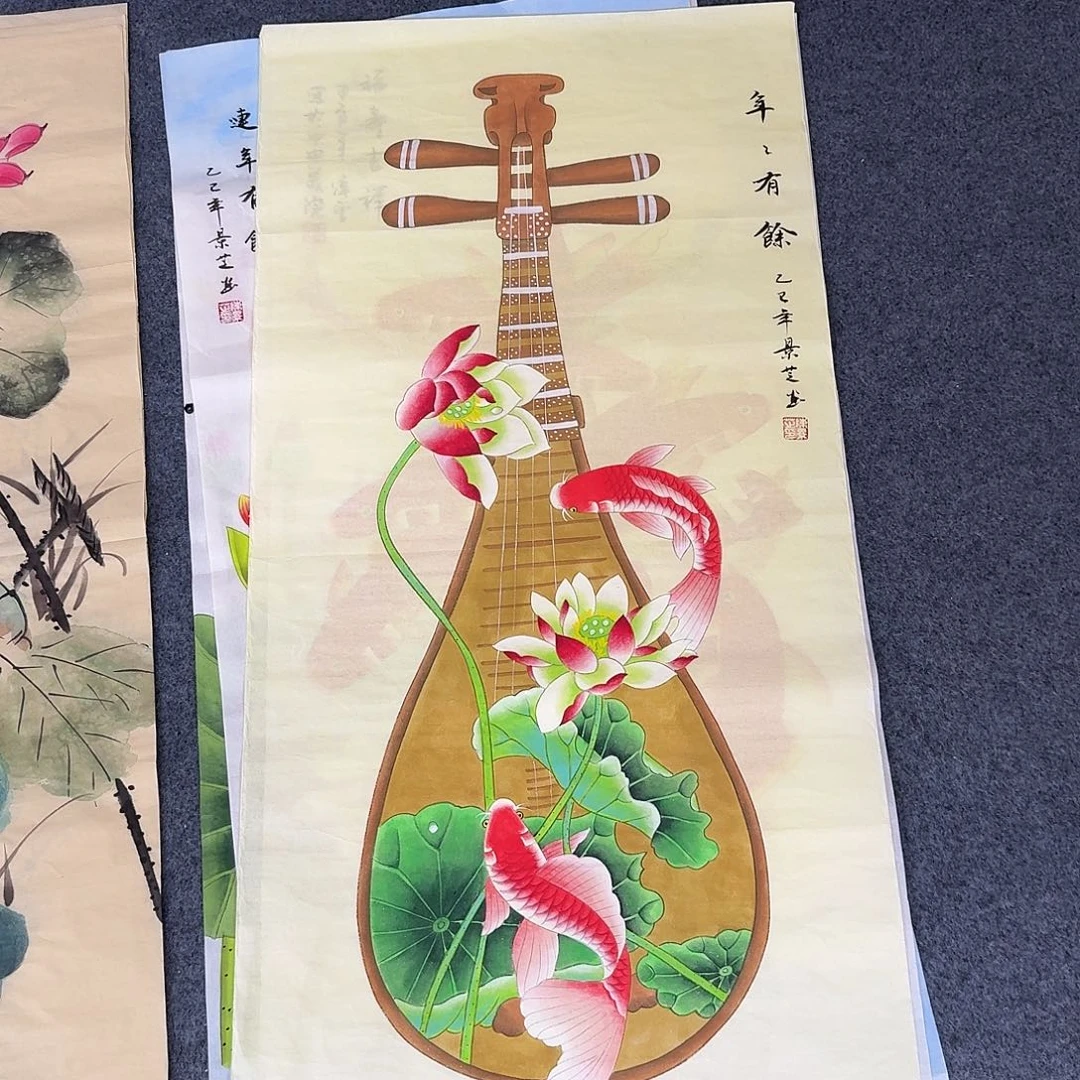 国画三尺尺寸50X100纯手绘作品