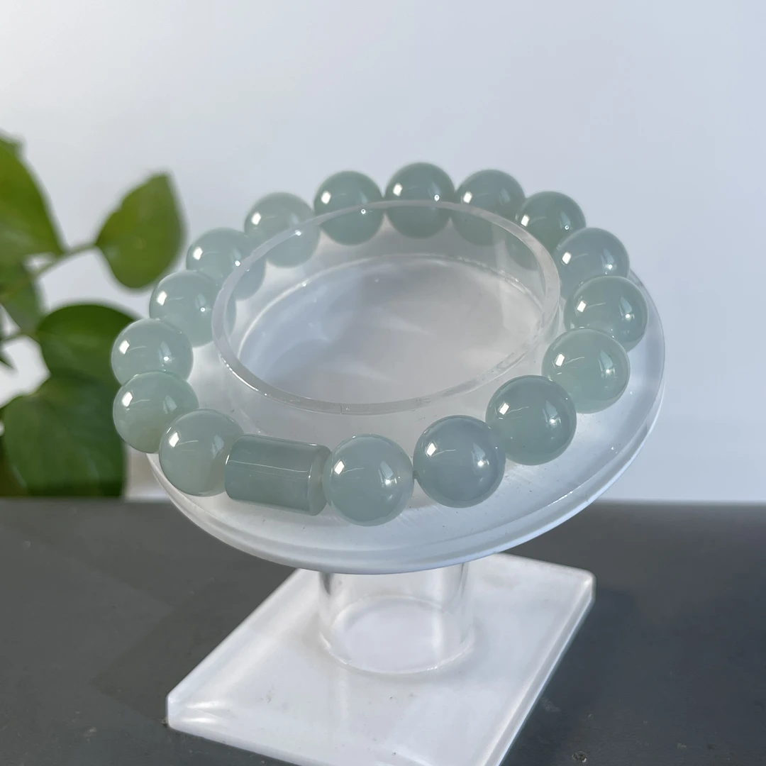 JYB27-189  天然翡翠缅甸A货 翡翠手串