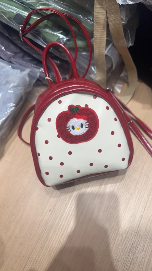 子田推荐（儿童圆形猫图案苹果包）