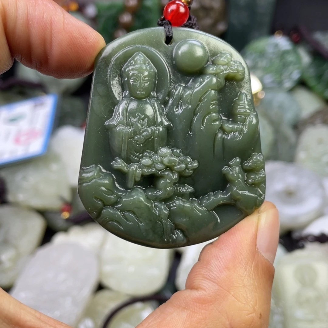 和田玉未镶嵌颈饰