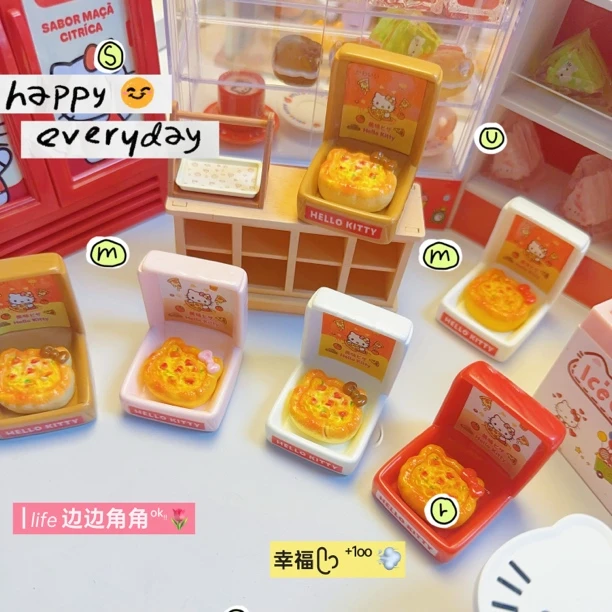 【kt披萨盒子和套装链接】～QY定制树脂diy配件