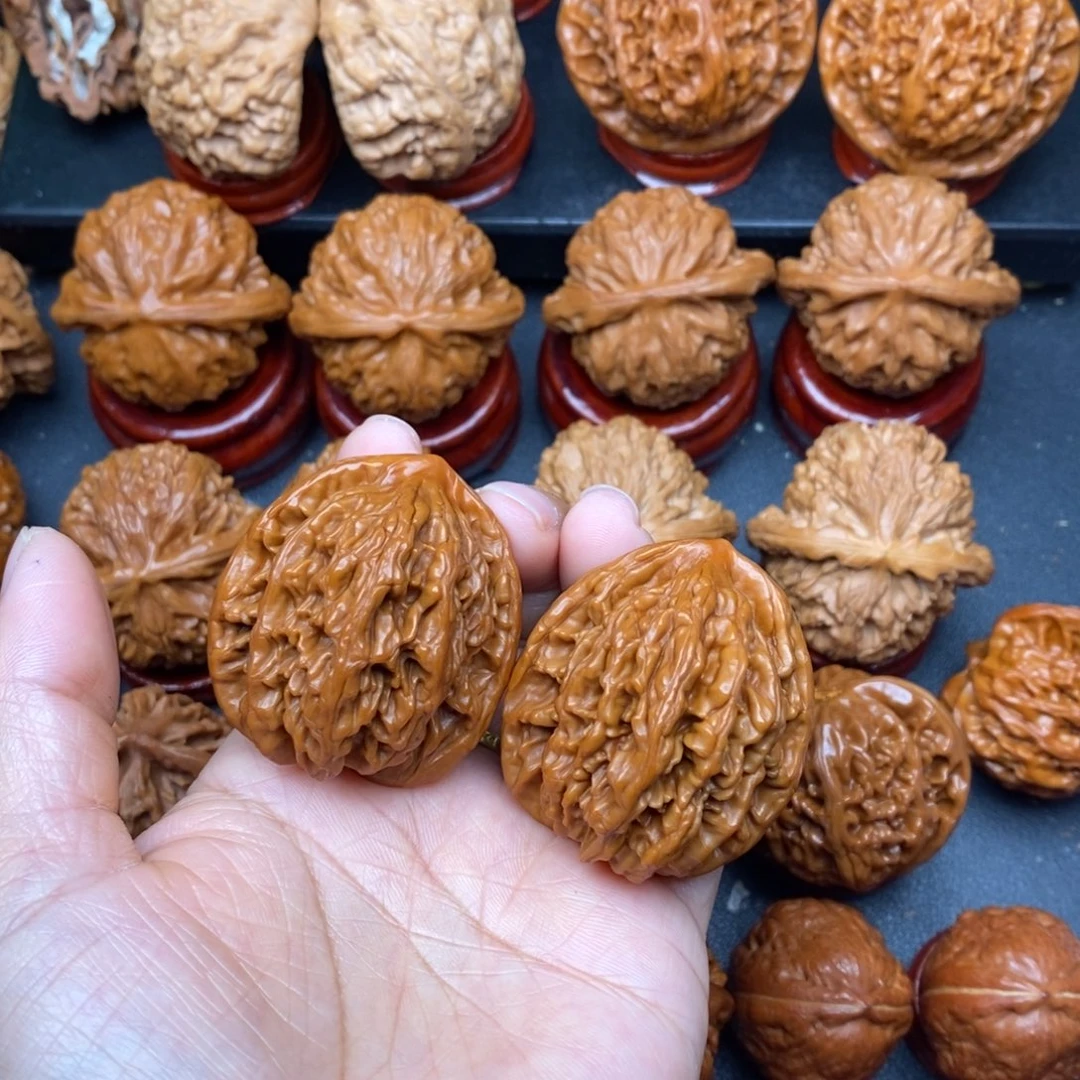 把件文玩核桃39虎头