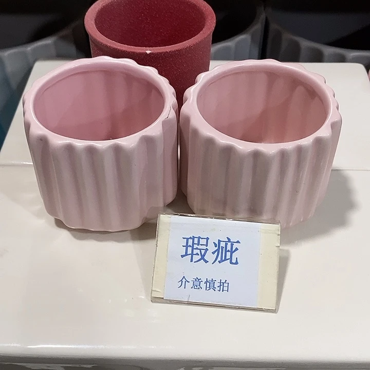 紫砂花盆多肉瑕疵盆有孔。