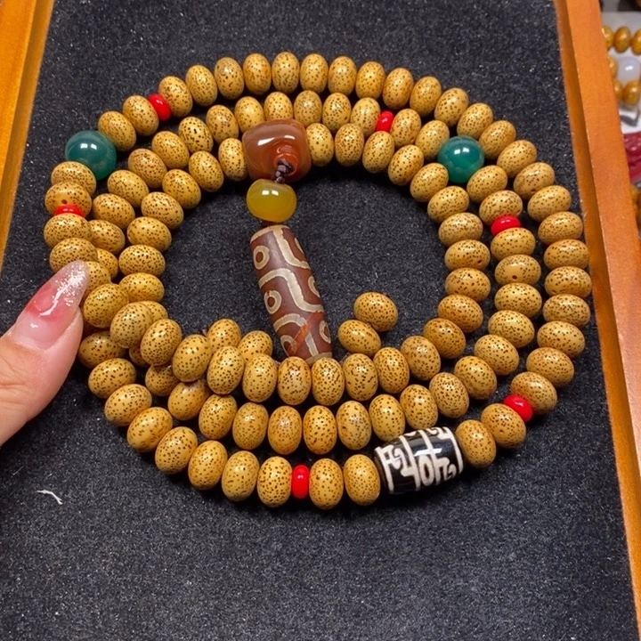 星月菩提吊坠黄金子12.5