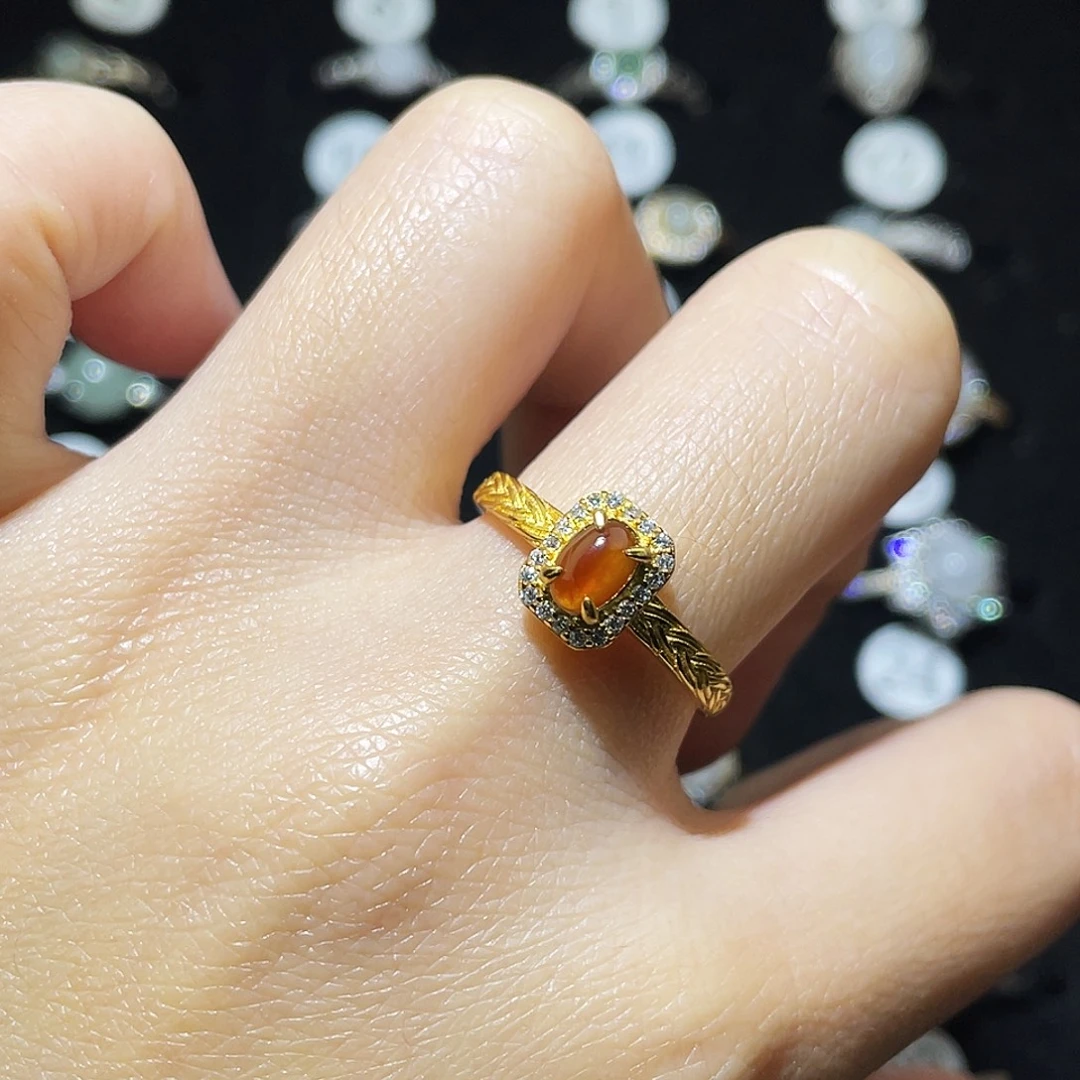 翡翠未镶嵌戒指戒指