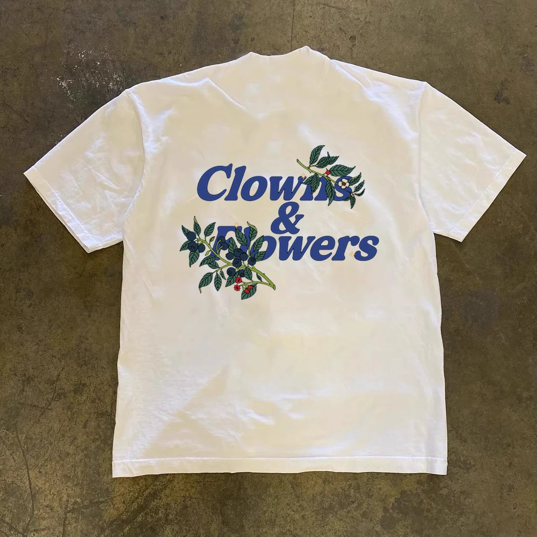 夏季日系复古字母印花纯棉短袖T恤男宽松潮流设计感小众情侣半袖