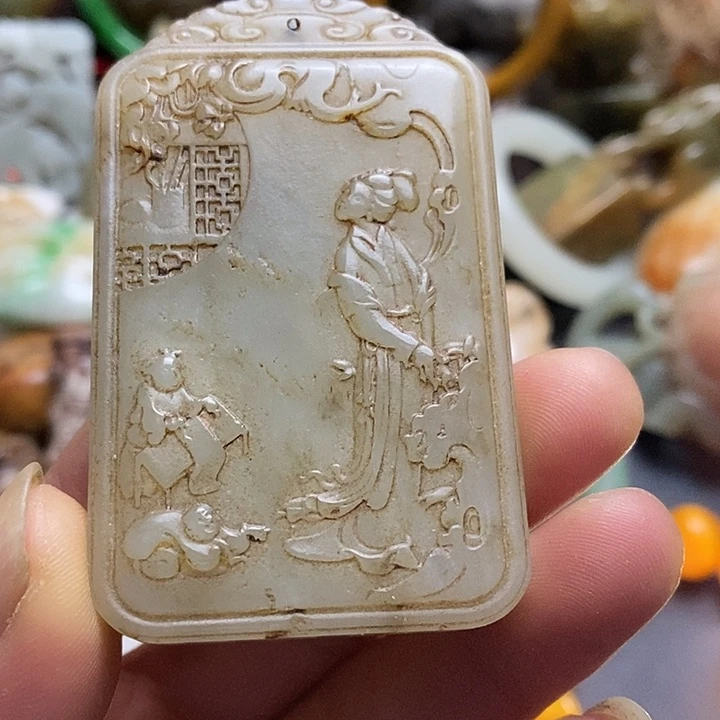 吊坠白玉菩提挂件