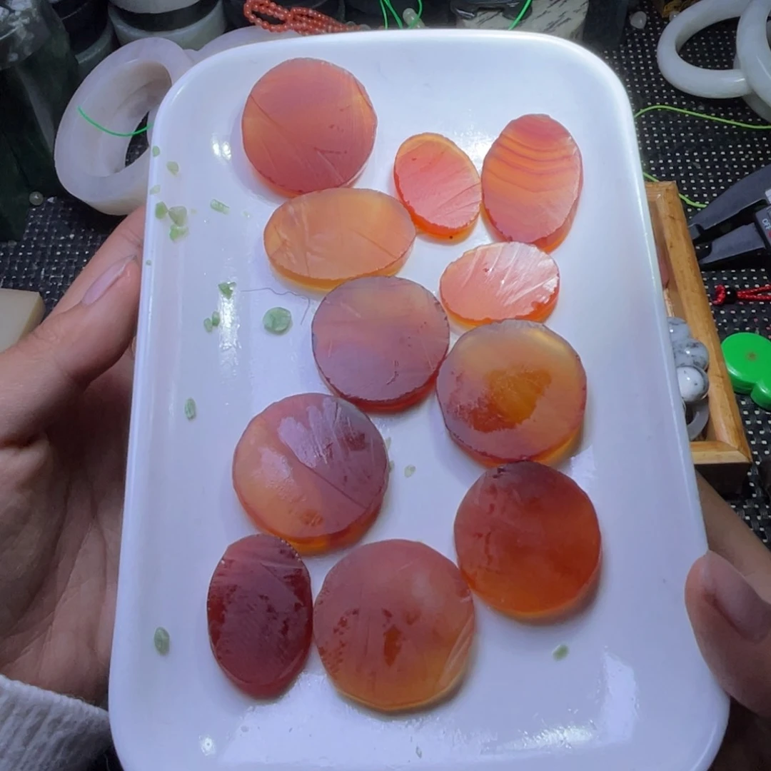 未镶嵌和田玉珠宝半成品玛 瑙