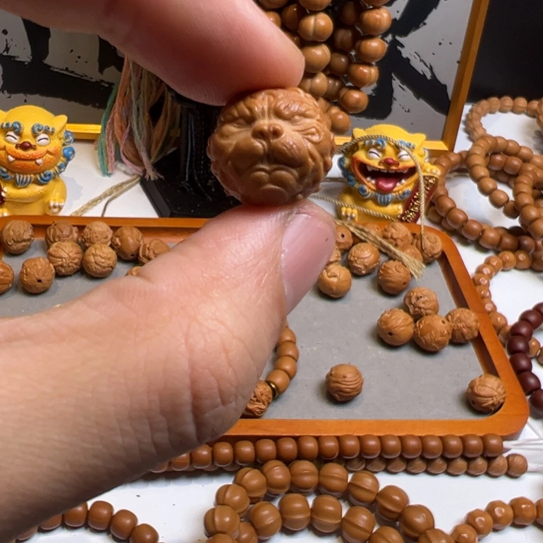 猴头核桃手串全品狗王雕刻单颗