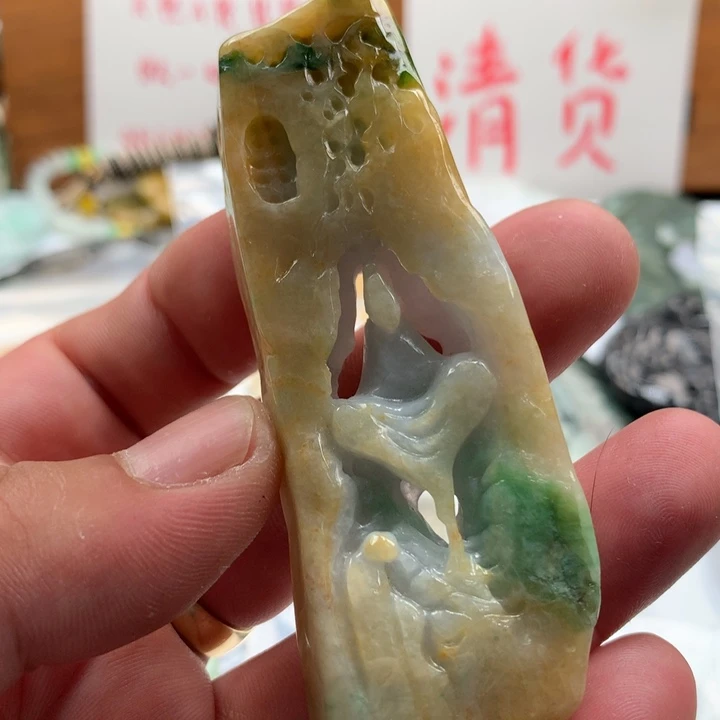 翡翠未镶嵌颈饰保真天然a货翡翠