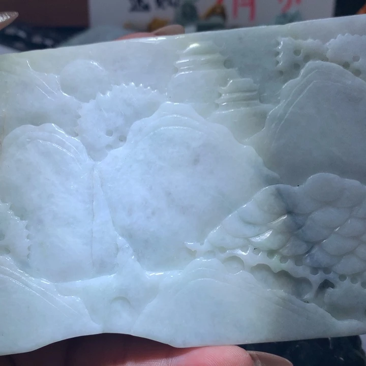 翡翠未镶嵌颈饰保真天然A货翡翠