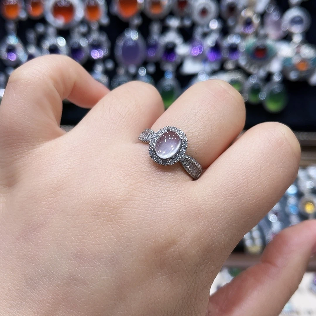 蛇纹石玉银S925镶嵌颈饰