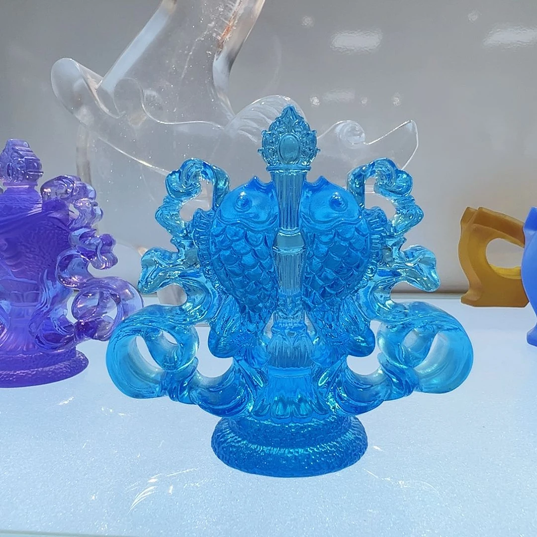 【闪购商品】手工艺品琉璃八吉祥摆件