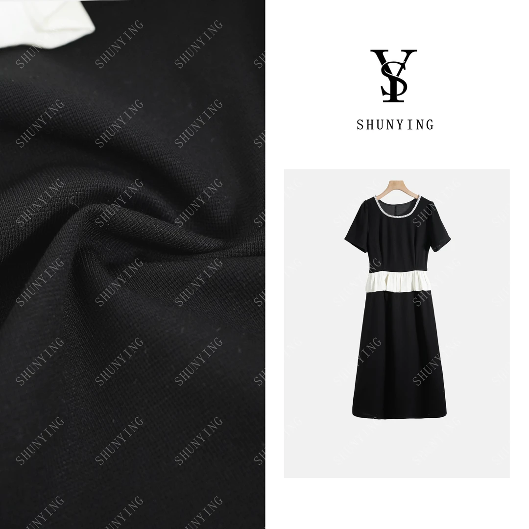 【仟娜】轻奢简约~高级感洋气减龄荷叶边假两件连衣裙SY72LYQ2008