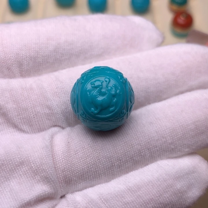 绿松石未镶嵌绿松石四神兽18