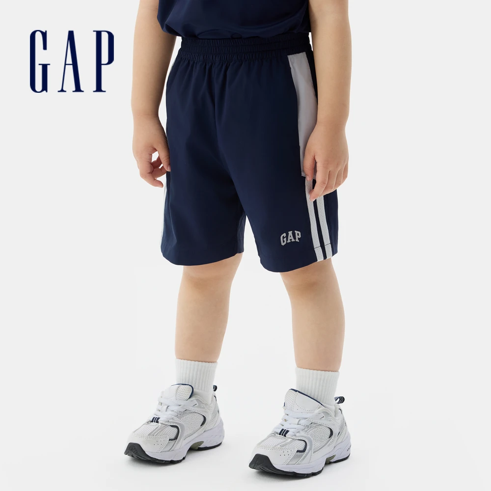 【大小童同款】Gap男童2025夏季新款logo拼接短裤766555/766462
