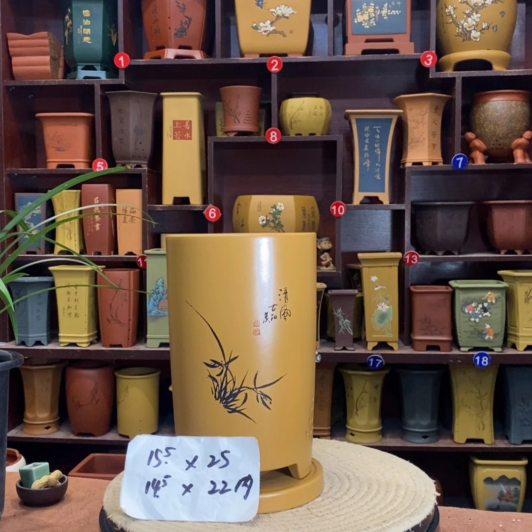 紫砂艺术紫砂花盆