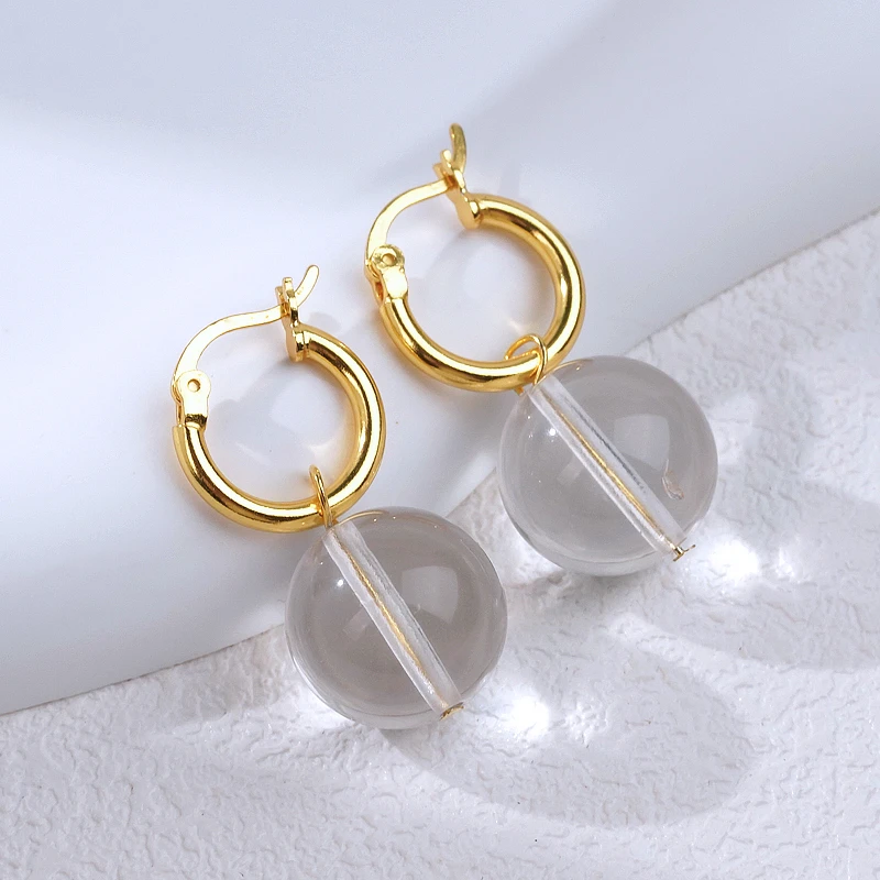 【清净·耳坠】水晶耳坠925（天然珠宝多样性发其一）