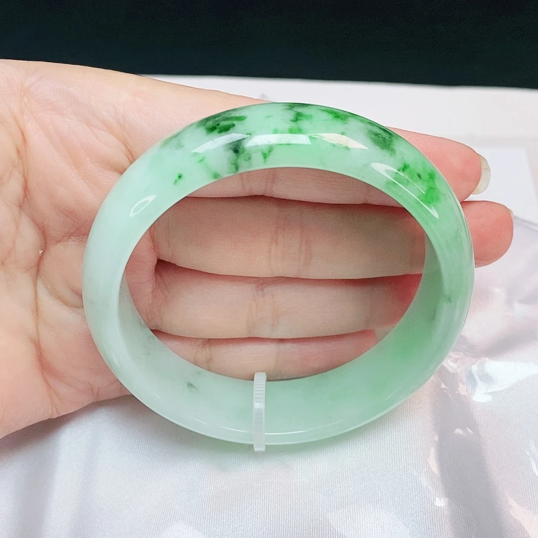 翡翠未镶嵌手镯轮胎60