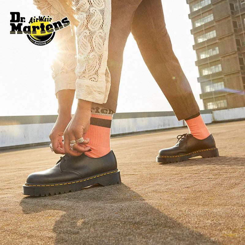 Dr.Martens Athletic Logo Sock男早秋百搭透气女棉袜AC681695